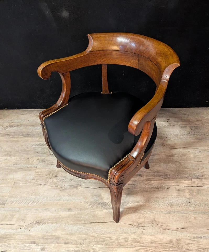 Fauteuil de bureau Restauration en noyer - Photo 2/4