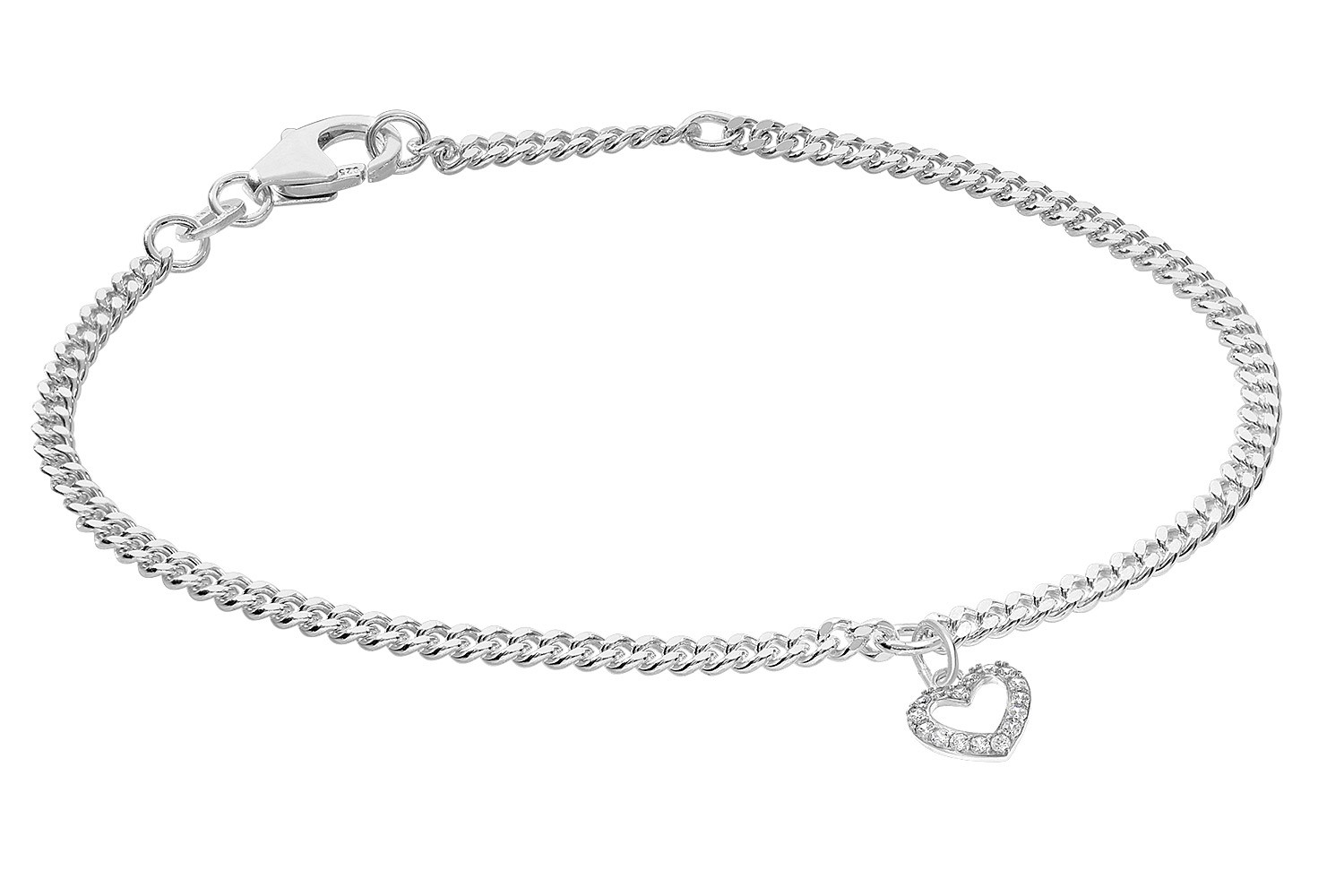 mit Herz 925 Silber Rhodiniert 21627 12290₽