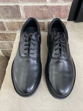 Hush Puppies Men 9 EW Amherst Black Leather Walking Comfort Dress Shoes 19530