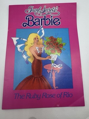 Jewel Secrets Barbie Mattel Vintage 1986 The Ruby Rose Of Rio Booklet