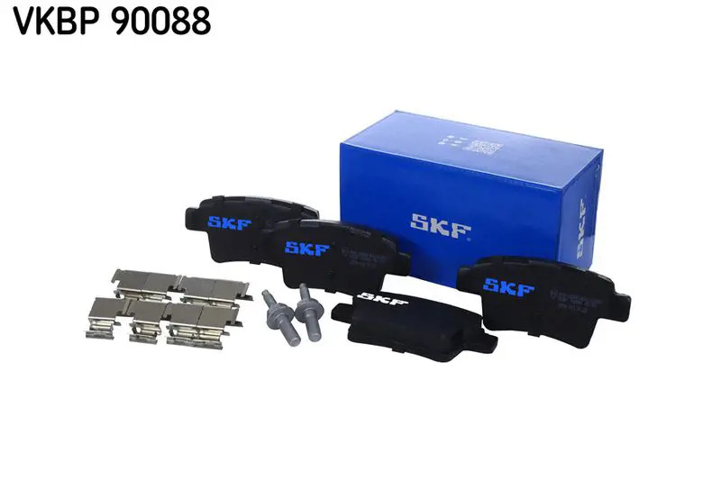 SKF Scheibenbremse Bremsbelag mit Zubehör VKBP 90088-4er Set - Position Hinterachse Höhe 77 mm Länge 134 mm Breite 83 mm Dicke 16,2 mm - OE Qualität - Bild 2