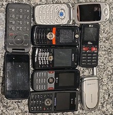 8 Various Phone Lot: Blackberry, Samsung, Audiovox, Alcatel, Moto, MajorityWork