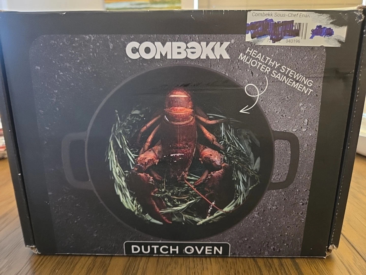 Dutch Oven Combekk Holland Black 24cm 9.4” 4 Quart Cast Iron New w Lid Induction