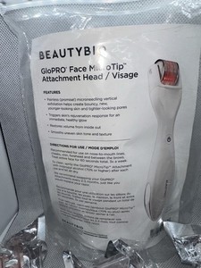 BEAUTYBIO GloPro Face MicroTip + 4 Attachment Head Microneedling + Batteries