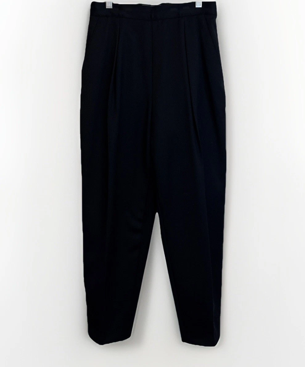 Black 100% Wool Vintage Pants for Women for sale | eBay