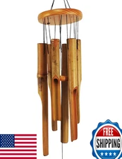 MUMTOP Bamboo Wind Chimes Outdoor Deep Tone Garden Patio Home Decor