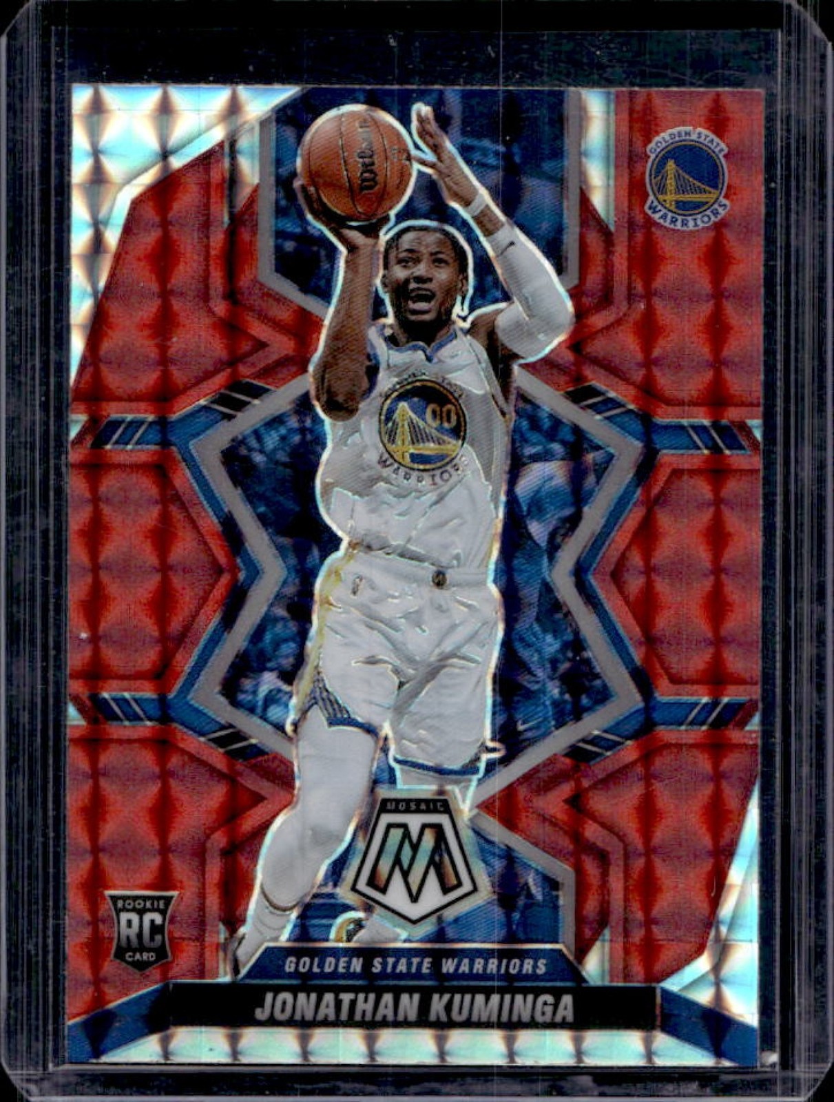 2021-22 Mosaic Jonathan Kuminga RC Red Rookie #205 Warriors