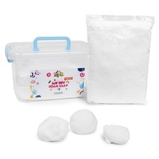 White Air Dry Foam Clay for Kids - 3.3 Pounds Soft Bulk Modeling Clay with Ca...