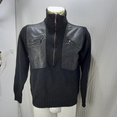 artikel e6450 Herren Pullover Gianni Versace collection schwarz Gr. M 100% Wolle