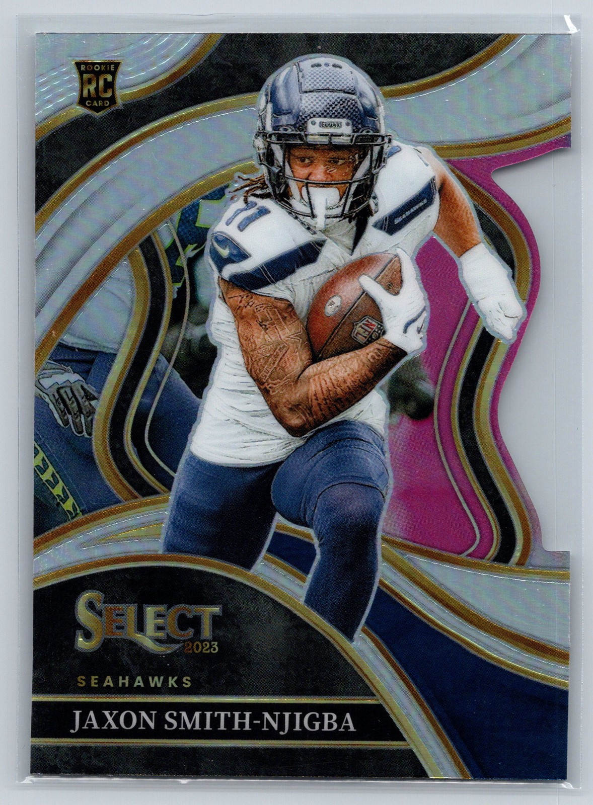 2023 Panini Select Jaxon Smith-Njigba Silver Prizms Die Cuts #259 Rookie RC