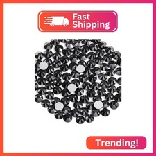 Beadsland 1440pcs Flat Back Crystal Rhinestones Round Gems for Nail Art and Craf