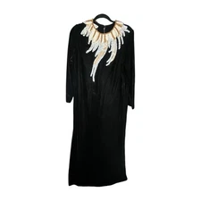 Victor Costa Vintage Velvet Beaded Gown