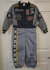 Disney Store Planes Dusty Crophopper Children's Costume Flight Suit Sz 5/6 Small