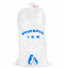  100 COUNT ICE BAGS 8 LB WITH TIES , ICE BAGS FOR ICE MACHINE, HEAVY-DUTY
