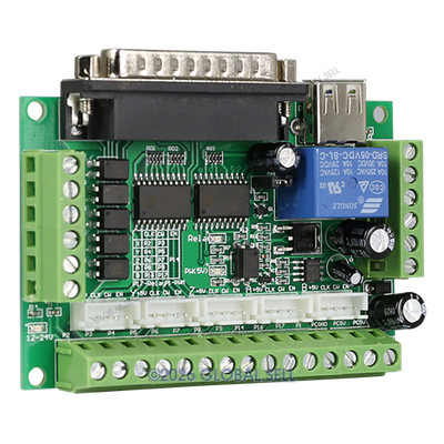 Upgraded 5 Axis Cnc Breakout Board For Microstep Controller With 0-10V Output