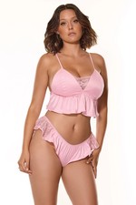 Coquette - 26113 - Bralette  Panty - PINK