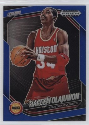 2024-25 Panini Prizm Black Legends Blue 75/199 Hakeem Olajuwon #286 HOF 16zo