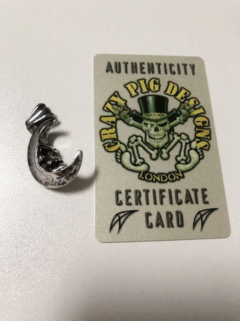 CRAZY PIG DESIGNS SKULL IN MOON #0508 | eBay