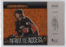 2023 Credentials Debut Ticket Access Horizontal Orange 96/99 Drew Helleson z6b
