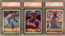 1984 Donruss George Brett #53/Reggie Jackson #57/Ozzie Smith #59 All PSA 8