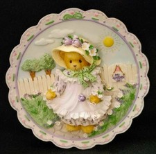 Enesco Cherished Teddies Mother's Day Dated 1997 Plate 203025 Mint in Box