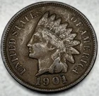 1901 Indian Head Cent VG Very Good Condition Penny 1c Cent - 0625