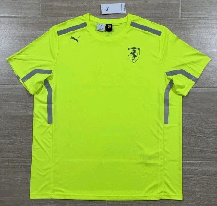 PUMA x Scuderia Ferrari Team Set Up mens T-Shirt Sz. XL F1 ‘Yellow Alert’ NWT
