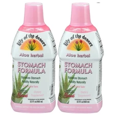Lily of the Desert Aloe Herbal Stomach Formula Fresh Mint 32 fl.oz (Pack of 2)