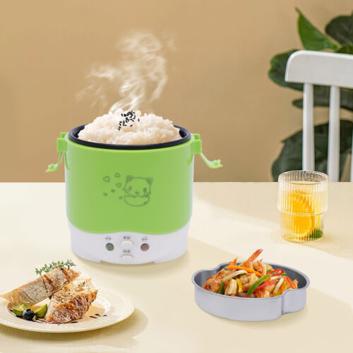 Mini Rice Cooker Steamer for Car Travel Rice Cooker 12v Electric Lunch Box