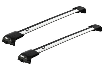 Thule Roof Rack Edge Raised Rail WingBar Edge Silver for Alfa Romeo 159 Estate