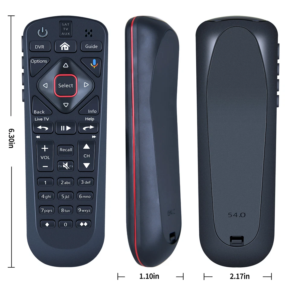 Voice Remote Control for Dish 54 Series Hopper Satellite Receiver 54.1 54.2 54.3 - Image 3 of 4