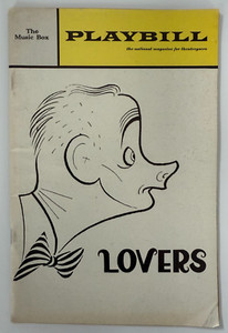 1968 PLAYBILL Lovers Art Carney The Music Box Broadway Brian Friel 