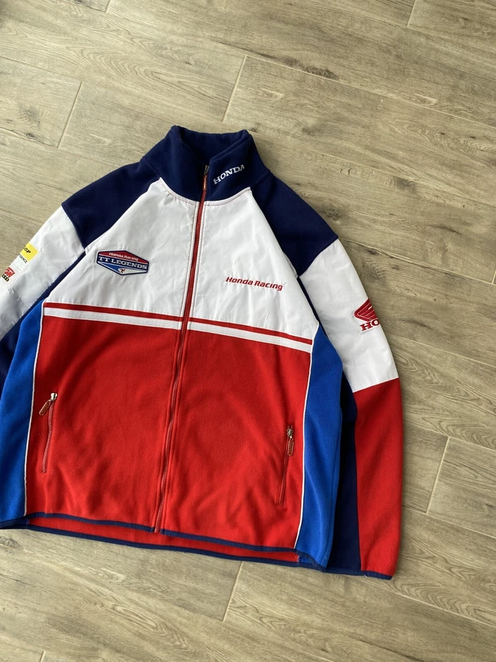 Lã masculino vintage Honda Racing multicolorido tamanho GG - Imagem 4 de 4