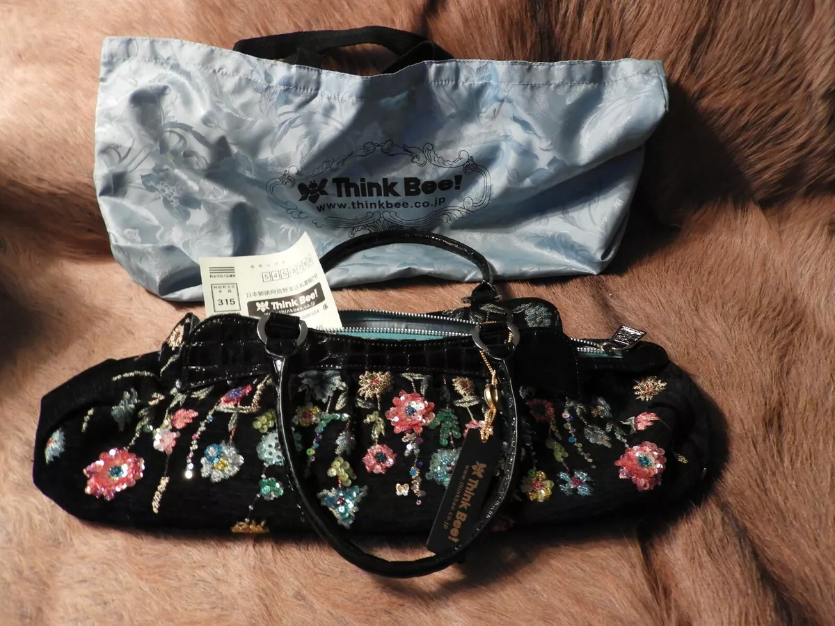 Ladies "THINK BEE" Designer Purse Handbag, hand-crafted