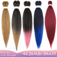 20"/26" Pre Stretched Jumbo Braiding EZ Braids Yaki Plait Ombre Hair Extensions