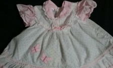 Vintage TOGS Frilly Baby Girl Dress Butterflies 24 Months