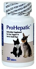 ProHepatic Liver Support - Cats  Small Dogs, 30 Tablets