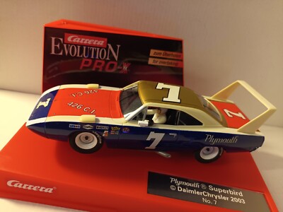 Slotcar Carrera Evolution Pro X - ZUM ÜBERHOLEN - Plymouth Superbird #7