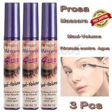 Prosa 4 En Uno Maxi Volume Maximizes the Thickness Mascara Black. 3 Pcs Set