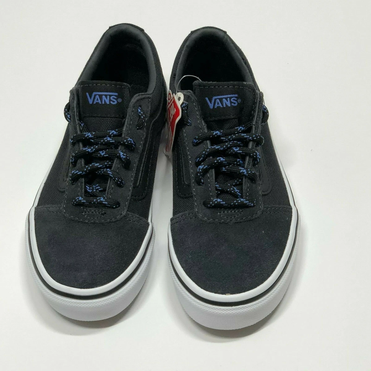 Vans Kids Ward Sneaker Low Top Pre Grade School Shoes Grey White