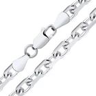 Sterling Silver 4.5mm Forza Diamond Cut Belcher Chain Necklace 18 20 22 24 26"