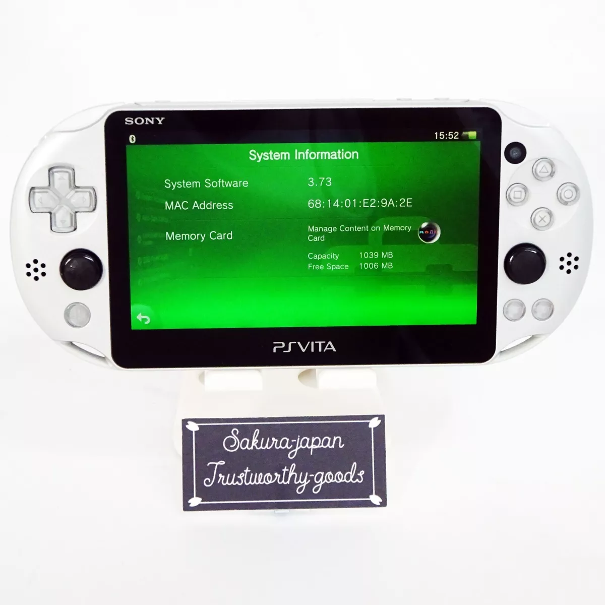 SONY PlayStation PS Vita Wi-Fi Model Silver PCH-2000 ZA25 Console only PSV  Slim