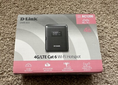 D-Link DWR-933 4G+ LTE-Advanced Cat 6 WLAN Hotspot, 300 Mbit/s, tragbar, Akku