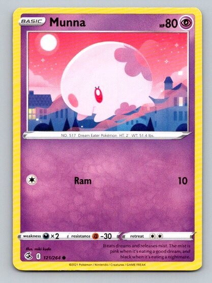 2021 Pokemon Card Fusion Strike Munna 121/264