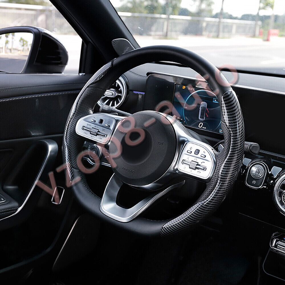 Pair Car Steering Wheel Booster Non-Slip Cover Carbon Fiber Universal Pair Car Steering Wheel Booster Non-Slip Cover Carbon Fiber Universal