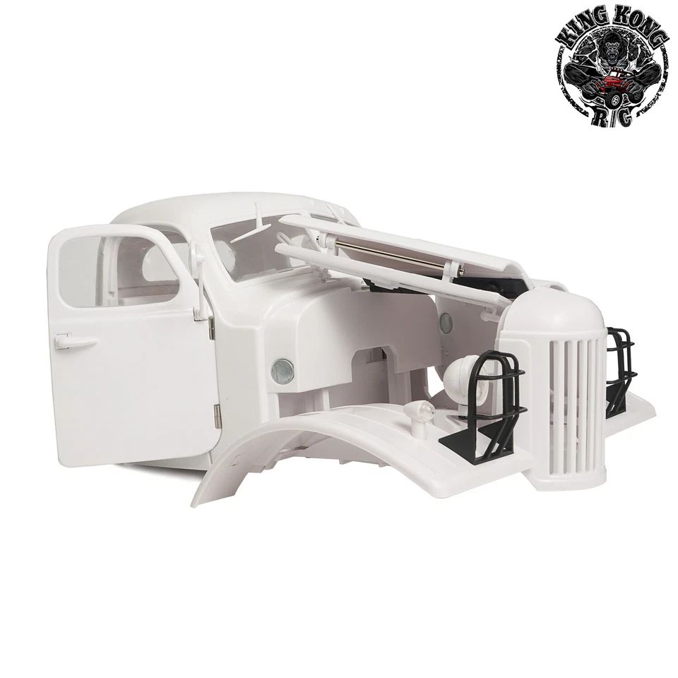 Kingkong RC 1/12 White Soviet Q157 RC Car Crawler Cab Body Hard Plastic KIT - Image 4 of 4