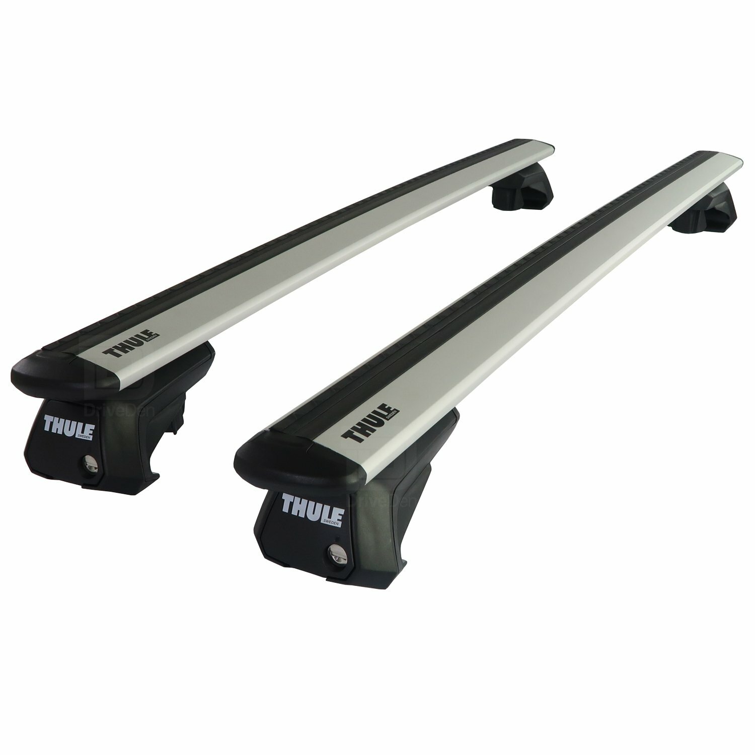Thule WingBar Evo Silver Roof Bars fit Skoda Octavia Mk.3 Estate 13-20 Open Rail