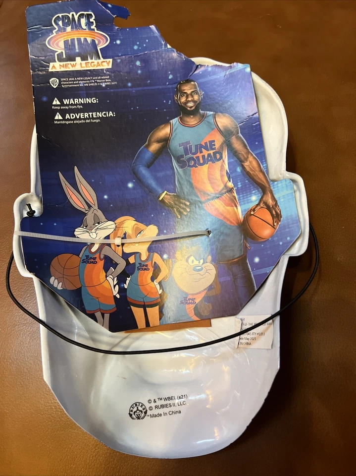 Space Jam A New Legacy The Brow Blue Halloween Mask Lebron James NEW - Image 2 of 3
