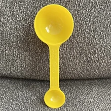 Vintage Fuller Brush Co. Kitchen Coffee Measuring Scoop Bright Yellow USA Made