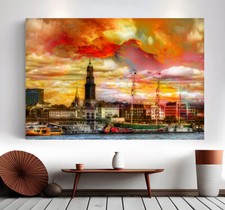 Leinwand Bild Hamburg Stadt